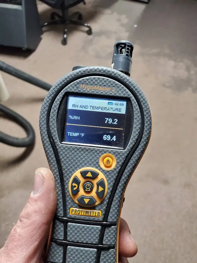 Moisture meter humidity assessment for Fire & Smoke Damage Restoration in Kennebunk